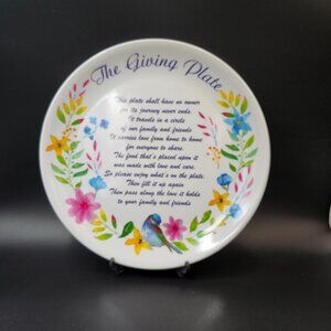 "The Giving Plate Malemac Plastic Plate" Decorative Platw to Give as Gift with F